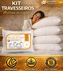 SonhoPleno™ Travesseiro Premium Pluma de Ganso - Conforto de Hotel 5 Estrelas (LEVE ATÉ 6 E ECONOMIZE)