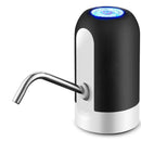 Bomba Elétrica Universal com Carregamento USB para Galão Garrafão de Água Bebedouro Recarregável Galão Preto Branco
